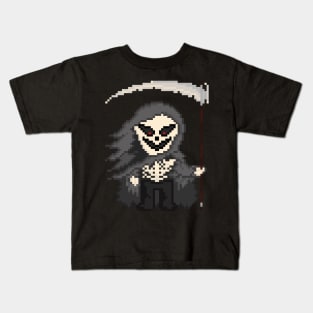 Pixel Monster Grim Reaper Kids T-Shirt